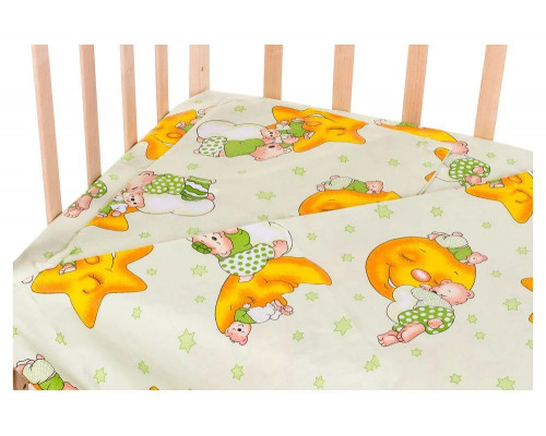 Детское постельное белье 3 в 1 бязь 100% хлопок. Простынка, наволочка, пододеяльник