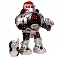 Робот Космический Воин с бластером, радиоупр. Говорит 8 фраз, стреляет дисками, танцует, шагает 0465