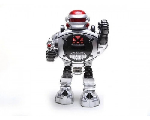 Робот Космический Воин с бластером, радиоупр. Говорит 8 фраз, стреляет дисками, танцует, шагает 0465