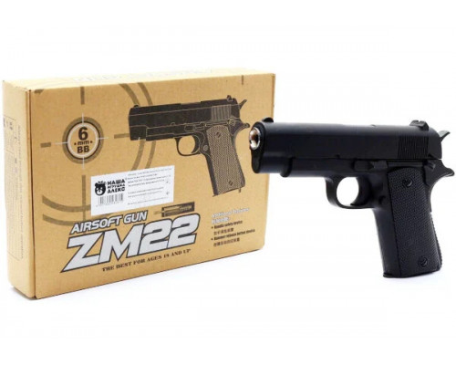 Игрушечный пистолет «Colt M1911», металл/пластик (CYMA ZM22)