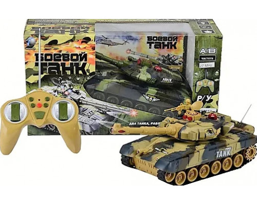 Детский боевой танк Зеленый 9993 5523 на радиоуправлении Можно собрать танковый бой!