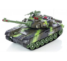 Детский боевой танк Зеленый 9993 5523 на радиоуправлении Можно собрать танковый бой!