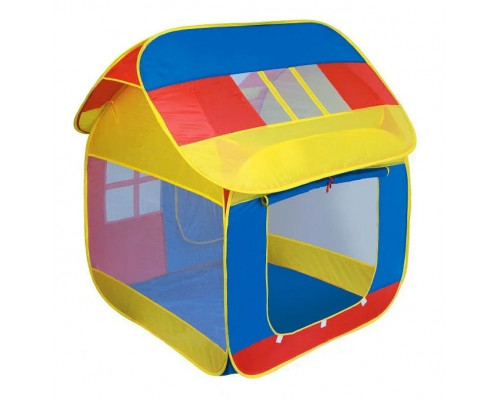 Детская игровая домик палатка  с лазами и окошками 905M  съемная крыша. Размер 111x107x104