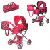 Коляска-трансформер для кукол MELOGO 9333  съемная люлька