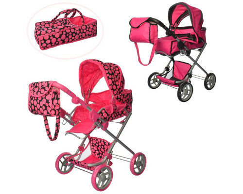 Коляска-трансформер для кукол MELOGO 9333  съемная люлька
