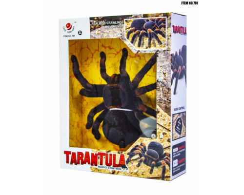 Паук 30 см Тарантул 781 на радиоуправлении, свет глаз, бархатное покрытие, реалист движение лапами
