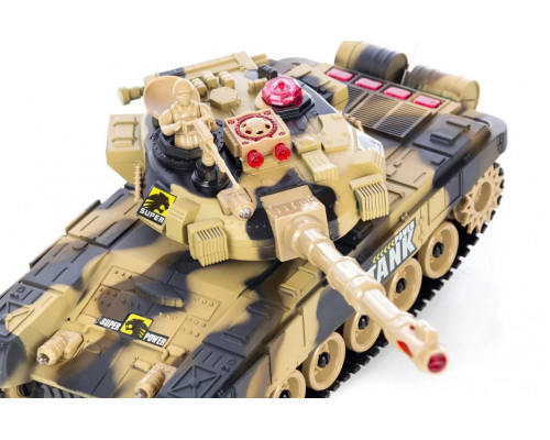 Детский боевой танк Песочный желтый 9993 5523 на радиоуправлении. Можно собрать танковый бой!
