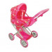 Коляска трансформер для куклы, ручка макс 62 см в 3 полож, сумка переноска, козырек Мелого 9346