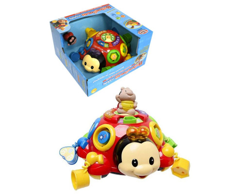 Развивающая игрушка-каталка Волшебный Ларец жук Божья коровка. Музыка, ноты, обучение 957