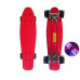 Скейт Пенни борд (Penny board), светятся колёса MS 0848-2,  красный