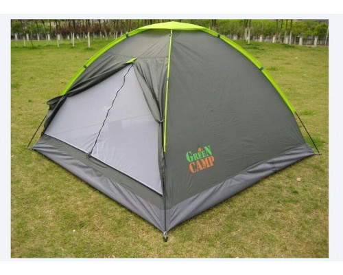 Палатка туристическая 210 х 210 х 140 см 3-местная Green Camp 1012