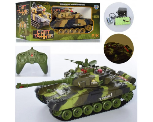 Танк большой на радиоуправлении аккумулятор Абрамс 9995 Можно собрать танковый бой! 5524  
