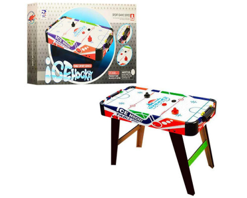 Хоккей воздушный 85 см Деревянный Power Hockey на ножках  ZC 3005+2 работает от сети 220V