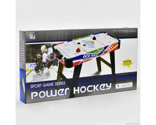 Хоккей воздушный 85 см Деревянный Power Hockey на ножках  ZC 3005+2 работает от сети 220V
