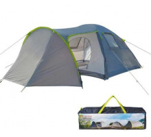 Палатка туристическая 440х245х155 см четырехместная Green Camp (два входа) сумка-чехол 1009-2