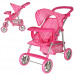 Детская   коляска для куклы Melogo 9366 прогулочная, колеса 4 штуки, корзинка Много расцветок