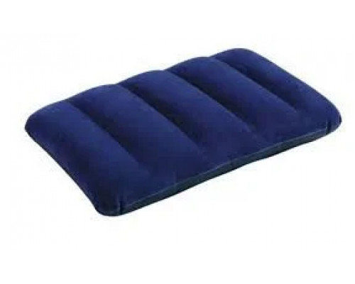 Подушка надувная флокированная Intex 68672 (48х32х9см) синяя