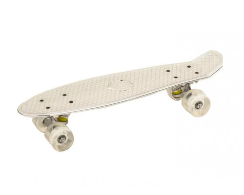 Скейт Пенни борд (Penny board), светятся колёса MS 0848-2,  черный