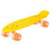 Скейт Пенни борд (Penny board), светятся колёса MS 0848-2,  черный