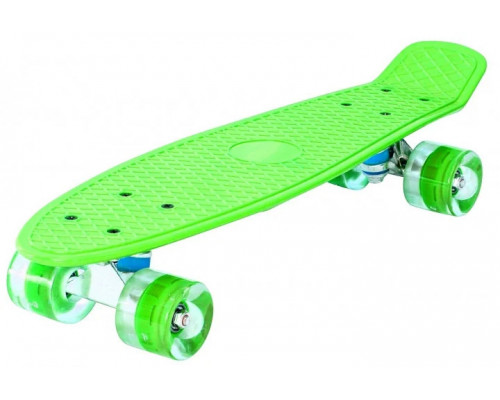 Скейт Пенни борд (Penny board), светятся колёса MS 0848-2,  черный