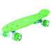 Скейт Пенни борд (Penny board), светятся колёса MS 0848-2,  черный