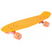 Скейт Пенни борд (Penny board), светятся колёса MS 0848-2,  черный