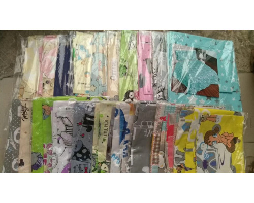 Детское постельное белье 3 в 1 бязь 100% хлопок. Простынка, наволочка, пододеяльник