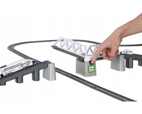 Железная дорога длина 366 см современная скоростной поезд ( 2184 )Фонари, деревья, знаки игровой набор