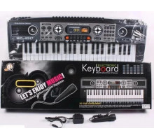 Детский синтезатор пианино 49 клавиш, LED дисплей MQ 4917 с микрофоном