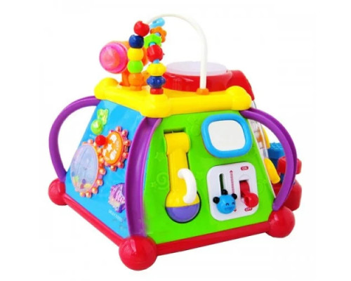 Мультибокс 15 уникальных игр развивающая игрушка для детей 806. С телефоном и микроф, стучалка