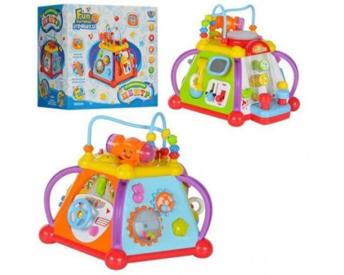 Мультибокс 15 уникальных игр развивающая игрушка для детей 806. С телефоном и микроф, стучалка