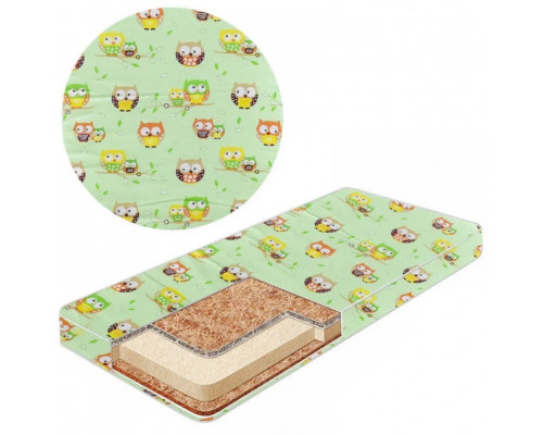 Матрас для детской кроватки КПК-LUX кокос-поролон-кокос, 120х60 см. Толщина 7 см. много цветов