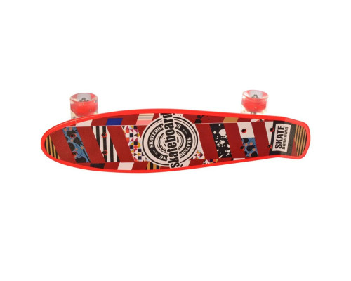 Скейт Profi MS 0749-1 Пенни борд  пластик-антискользящий, алюминиевая подвеска, колеса ПУ Свет