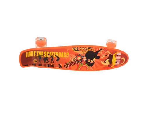 Скейт Profi MS 0749-1 Пенни борд  пластик-антискользящий, алюминиевая подвеска, колеса ПУ Свет