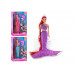 Кукла Defa 8230 Русалка, муз, светиться хвост, 3 цвета, аксессуары