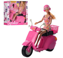 Кукла Defa "На мотоцикле" 8246 28см, мотоцикл 27,5см, шлем