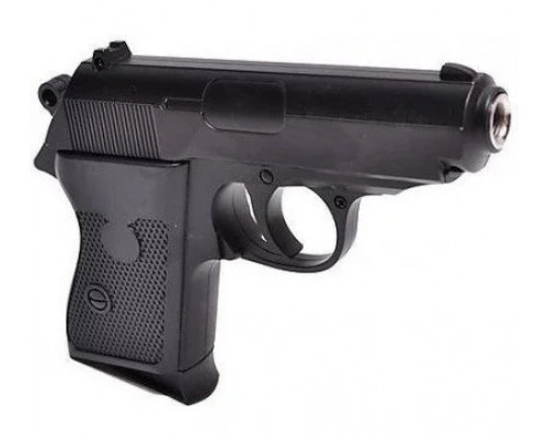Пистолет  ZM02 на пульках (6 мм) черный детский 