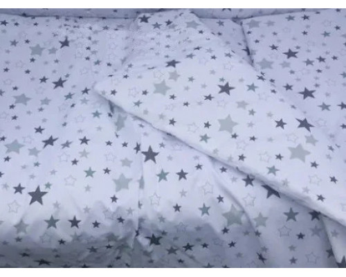 Комплект 3 в 1 постельного детского белья простынка, пододеяльник, наволочка бязь разные расцветки