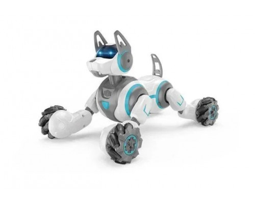 Радиоуправляемая робот-собака с пульта или браслета 666-800 3 цвета, свет, звук, USB кабель