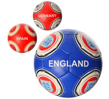 Мяч футбольный 2500-16ABC размер 5, ПУ 1,4 мм, 4 слоя, 32 панели, 400-420 г, 3 вида
