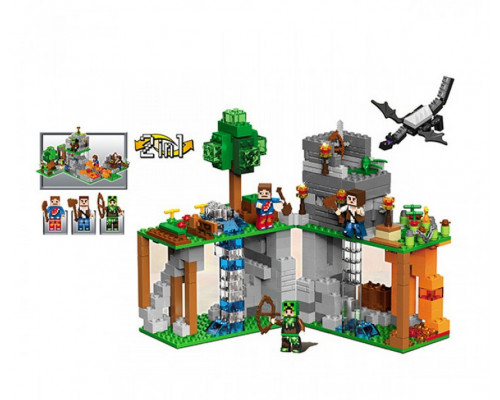 Конструктор My world - Minecraft - Сражение Стива в городе Черепов, 2 в 1 (арт. 820)