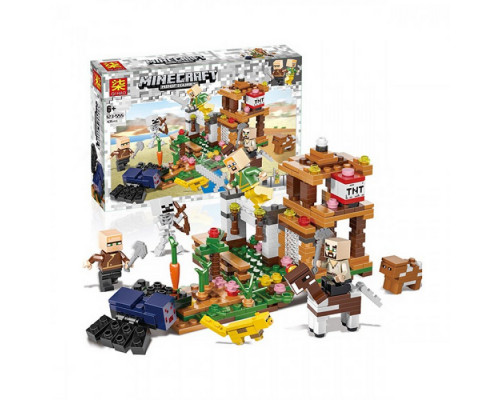 Конструктор My world - Minecraft - Битва на крепости (Qi Hao 123-555)