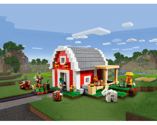 Конструктор Майнкрафт  (арт. 11802 ) Красный амбар 799 деталей