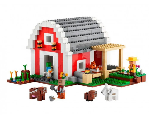 Конструктор Майнкрафт  (арт. 11802 ) Красный амбар 799 деталей
