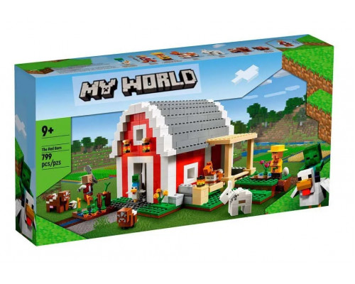 Конструктор Майнкрафт  (арт. 11802 ) Красный амбар 799 деталей